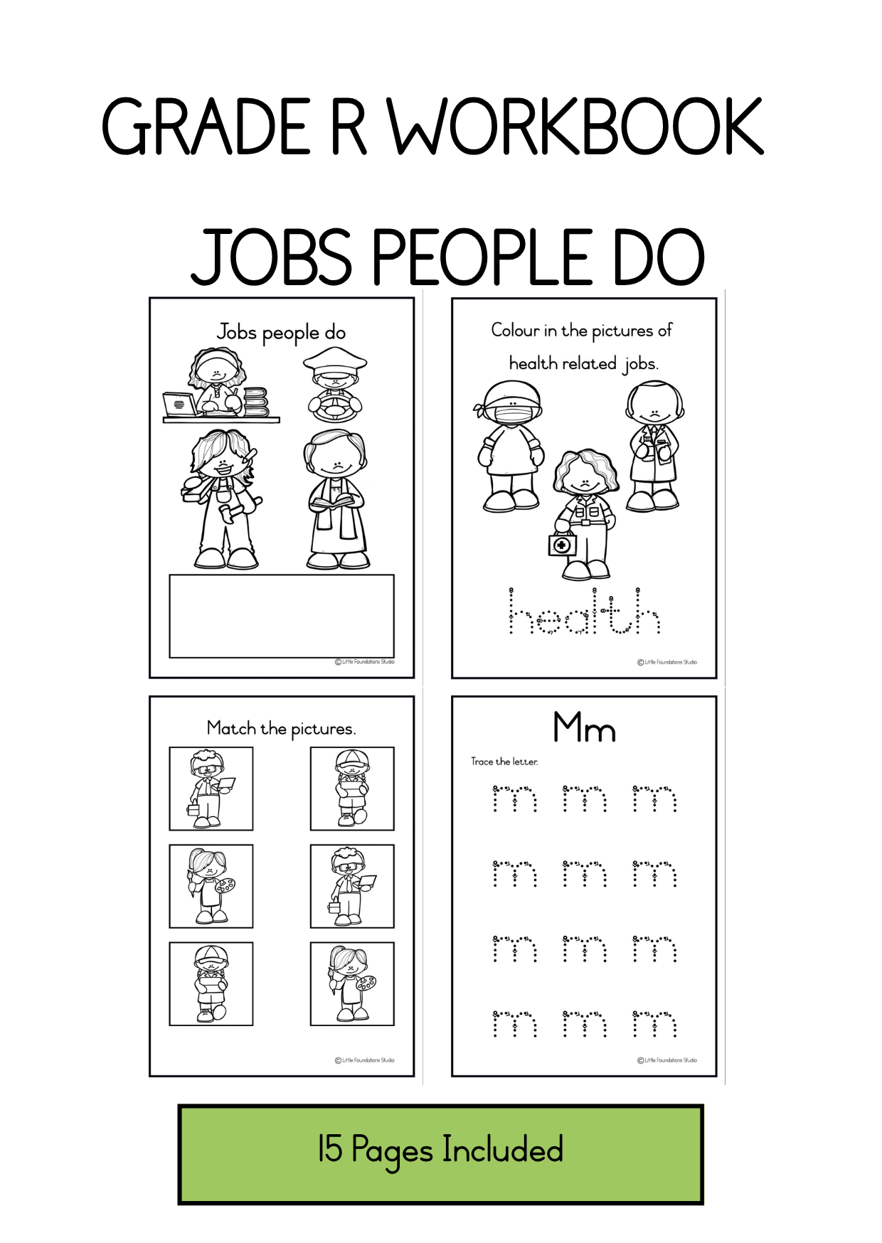 Grade R Workbook - Jobs people do
