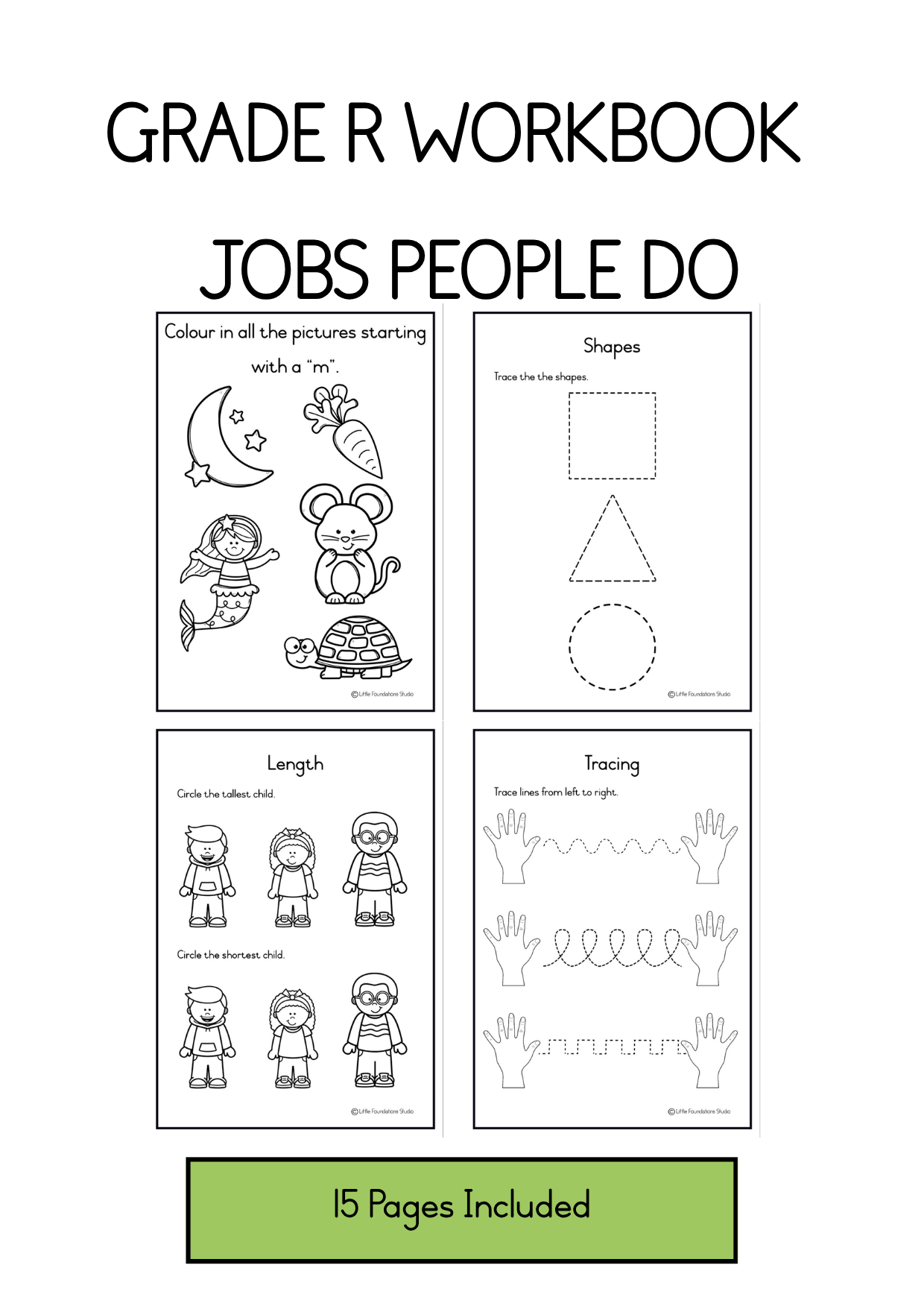Grade R Workbook - Jobs people do