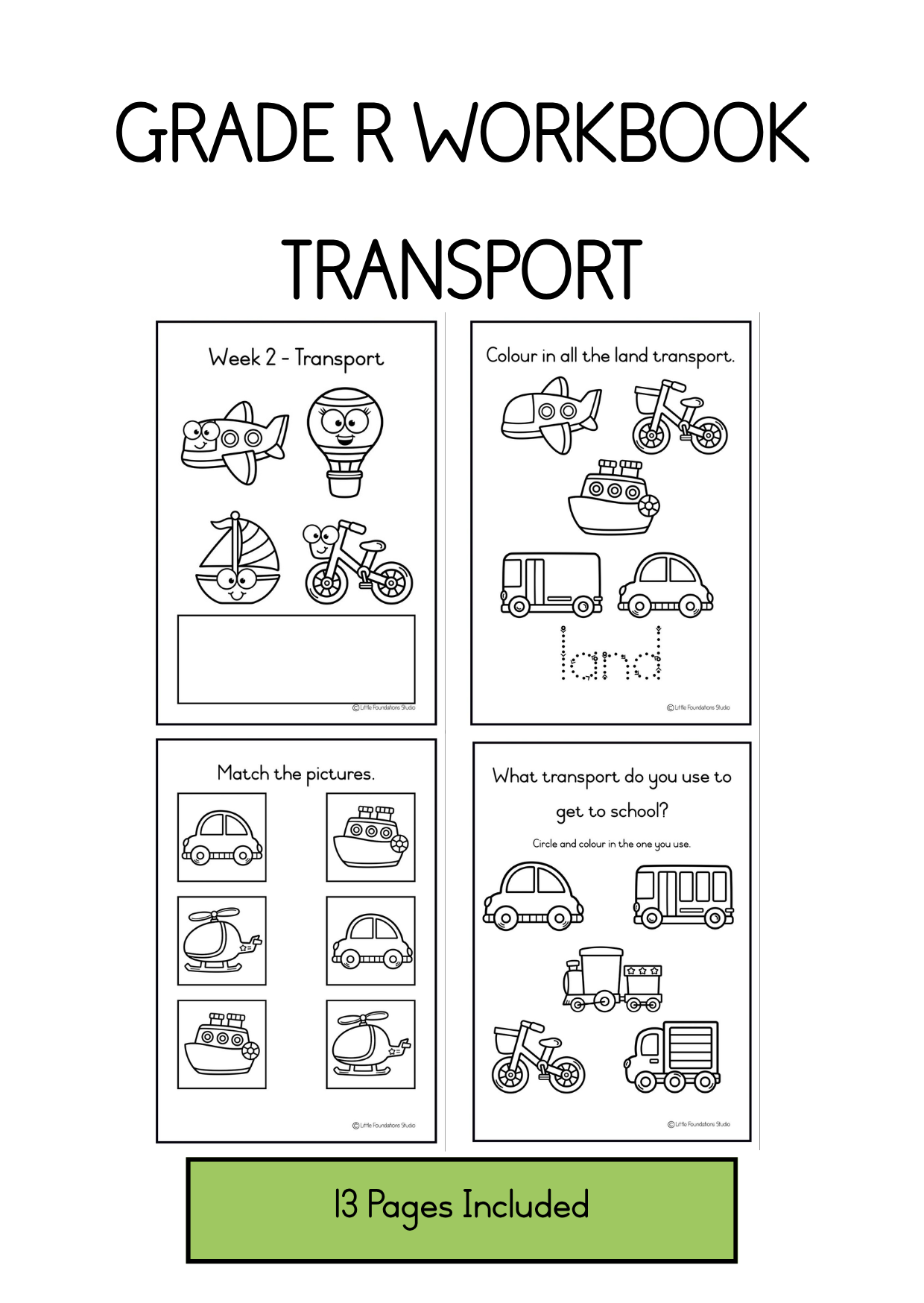 Grade R Workbook - Transport